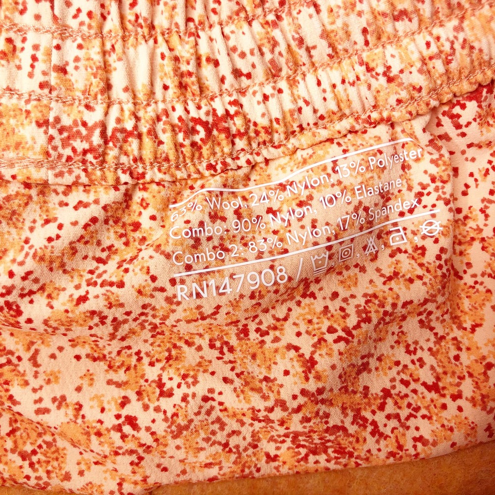 Outdoor Voices Mega Fleece Shorts XS Wool Orange - Picture 7 of 8